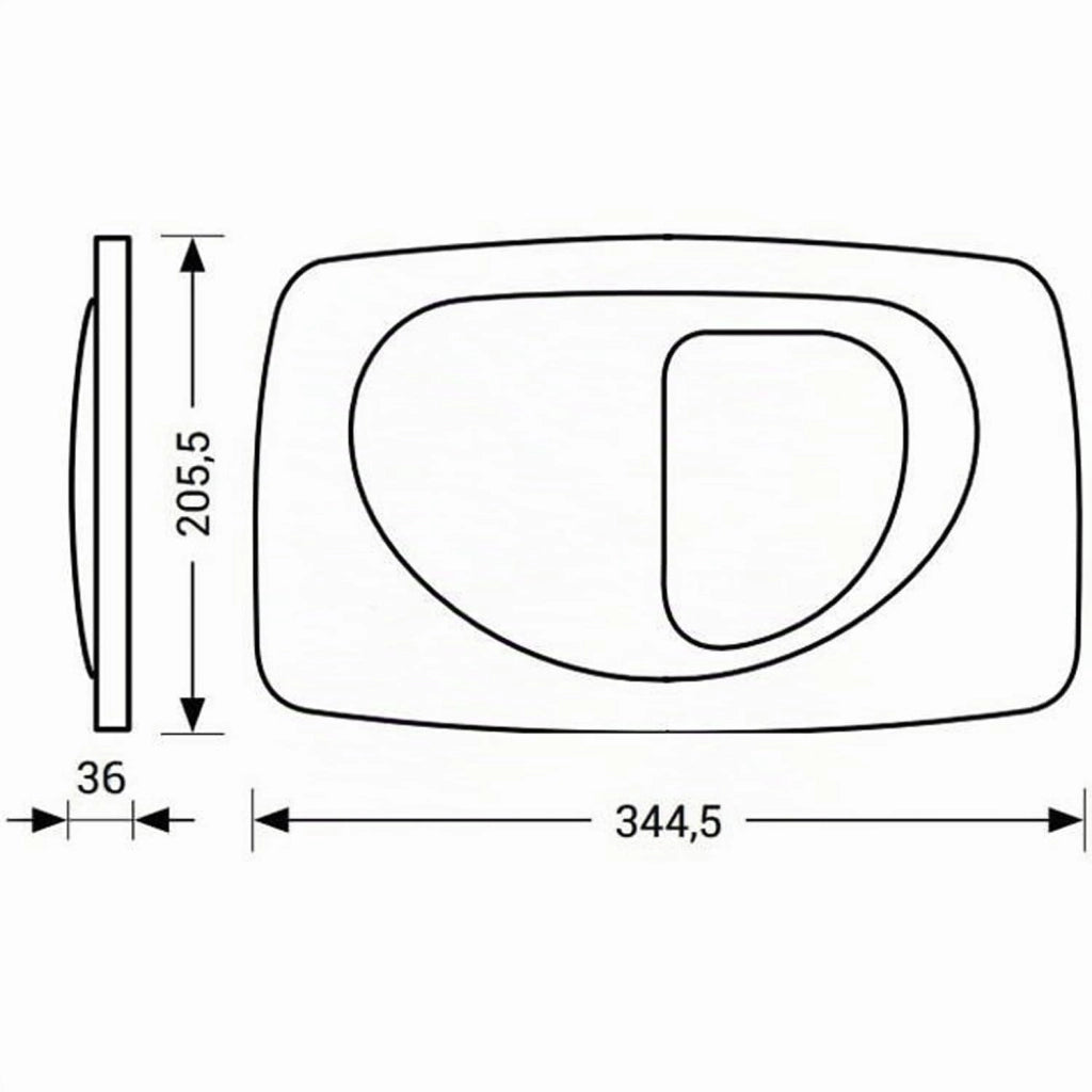 Placca di Comando Hidrobox Dual Evolution ITS Todini 14 15E Bianco Lucido