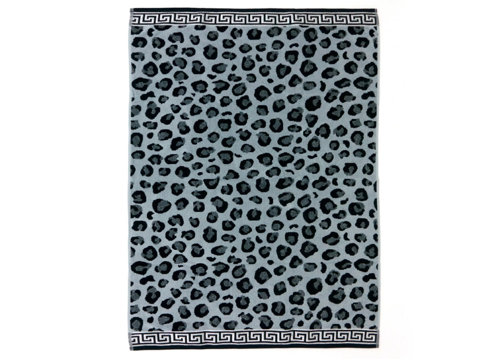 Telo Mare Jumbo Grande Jacquard Spugna Asciugamano Spiaggia - Telo Mare - Cleopatra Grigio