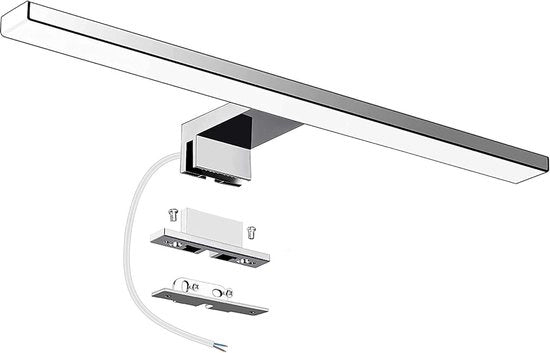Lampada da specchio 10W 820LM colore bianco neutro 4000K - lampada da bagno da parete IP44 230V 40cm