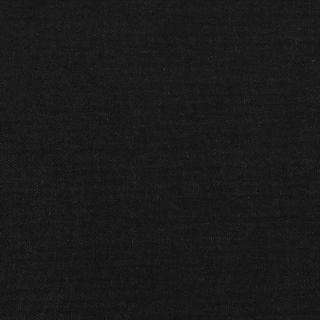 Letto singolo | Letto per adulti | Giroletto senza Materasso Nero 100x200 cm in Tessuto