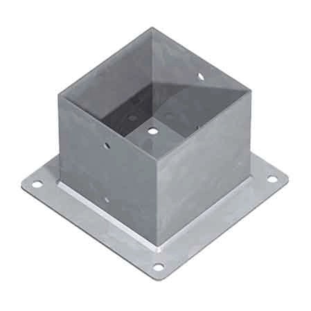 SUPPORTO A PAVIMENTO PER TRAVI TG20 mm 121x121x150h - Base 200 mm - TECFI