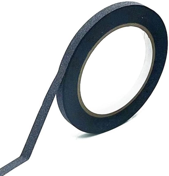 Tape decorativo adesivo - 10m x 8mm - colore nero - colore variabile - adatto per matrimoni e feste - artigianato