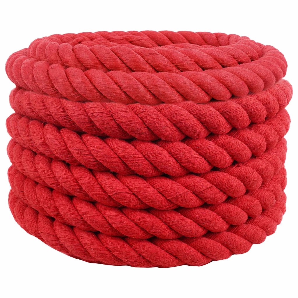 Corda di Cotone 50 mm 5 m Rosso 100% Cotone 42011936