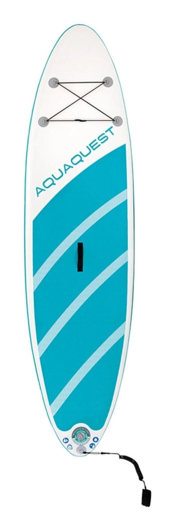 Intex 68242NP Aqua Quest 320 Tavola Stand Up Paddle SUP Gonfiabile 320x81x15 cm 150 Kg Drop Stitch con Pompa e Remo Alluminio 216 cm colore Blu