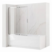 Paravento Vasca Scorrevole Rea Dario Chrome 120