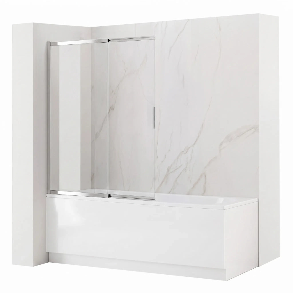 Paravento Vasca Scorrevole Rea Dario Chrome 120