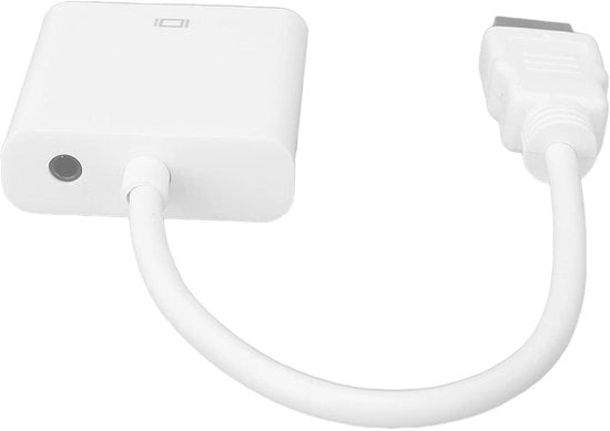 Adattatore HDMI - Convertitore Cavo - Alta Definizione - Bianco - Adatto per Computer Laptop Monitor Proiettore