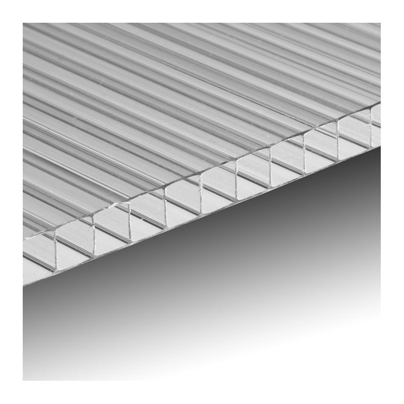 Set di 10 lastre Policarbonato Alveolare 6 mm 1000 x 135 mm